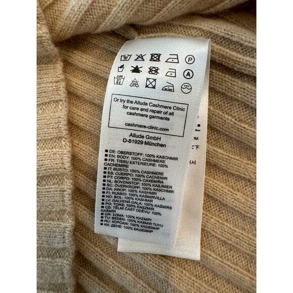 ALLUDE Ribbed cashmere turtleneck sweater
Tan   x small $400 - Picture 3 of 3